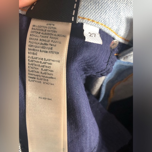 NWOT Marques Almeida x 7 For All Mankind Denim Patchwork Shorts Rem’ade Limited - Picture 6 of 7